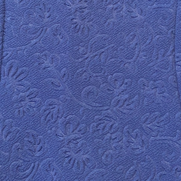 Peplum Royal Blue Floral Top - Picture 2 of 2